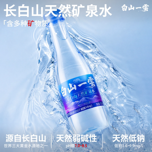 白山一云长白山矿泉水350mL*12瓶
