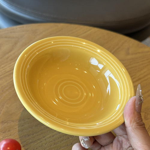 Tuxton德士敦陶瓷黄色调料碗