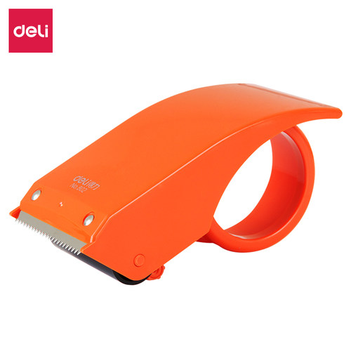 得力802封箱器透明胶带切割器胶带胶布机切割器6cm大号物流打包器