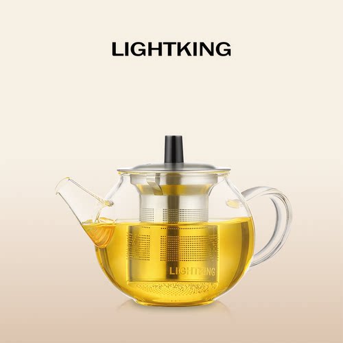 LIGHTKING耐热玻璃泡茶壶家用
