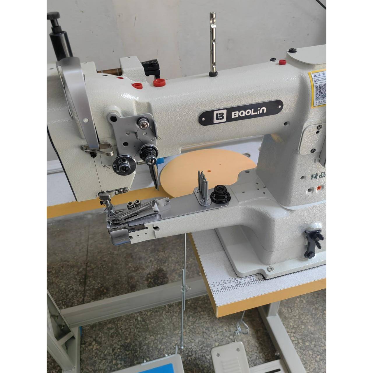 宝林335U小嘴高车筒型大旋梭包边单针皮革三同步高头车鞋面包边车