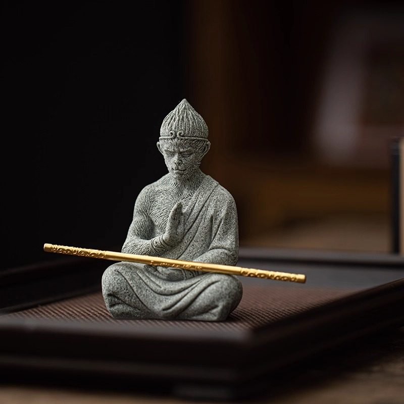 仿真斗战圣佛摆件园艺假山花卉盆景微景观鱼缸造景大圣孙悟空佛像,餐饮具,茶宠摆件,淘宝优惠券,粉丝福利购,淘宝优惠卷