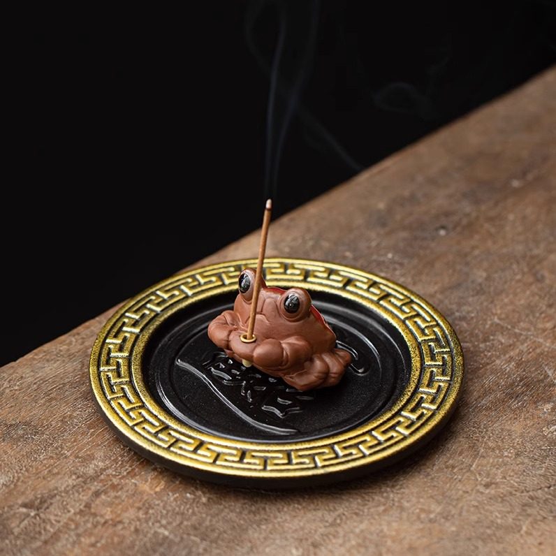 招财紫砂小动物线香炉家用室内香插香座禅意茶室桌面香薰炉小摆件,家居饰品,桌面摆件,淘宝优惠券,粉丝福利购,淘宝优惠卷
