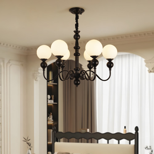 暗黑法式吊灯魔球吊灯全光谱护眼