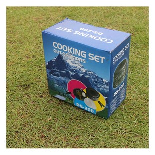 厂家DS200套锅 2人户外野营氧化铝制野餐锅炊具组合
