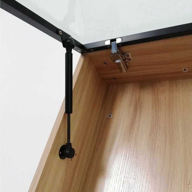 窄铝框门玻璃门液压杆支撑杆上翻门橱柜窄框气压杆吊柜随意停气撑