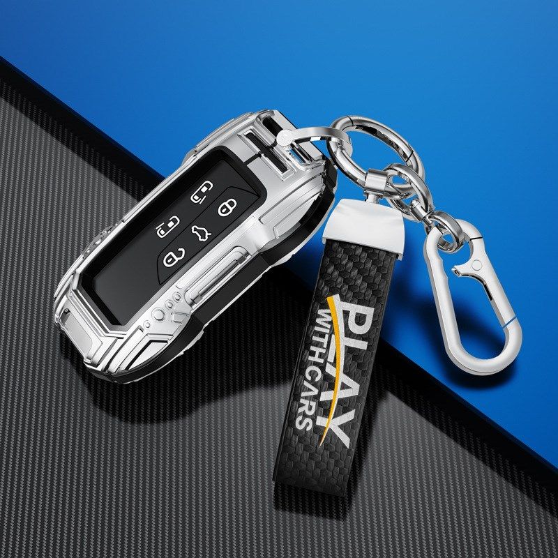 专用大众钥匙套polo宝来帕萨特id3速腾id4途观21款金属车包壳扣