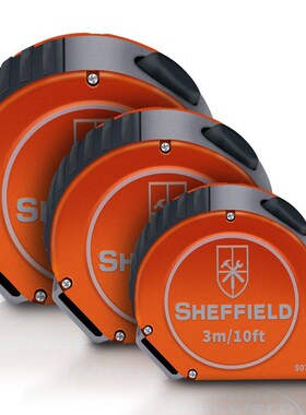 钢盾S077503 铝合金高精度自锁卷尺钢卷尺公英制双刻度卷尺锰钢尺