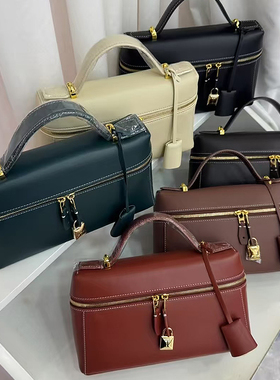 高品质lp23饭盒包头层牛皮手机包包女斜挎网红小方包街拍潮流单肩