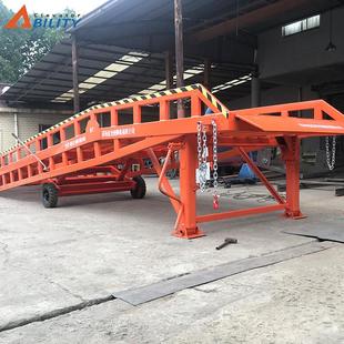 卸货平台登车桥物流仓储辅助斜坡上车台 箱装 液压移动式 集装