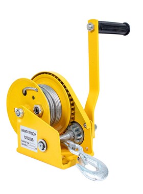 150公斤小型家用升降吊机牵引1200LBS轻型自锁手摇绞盘