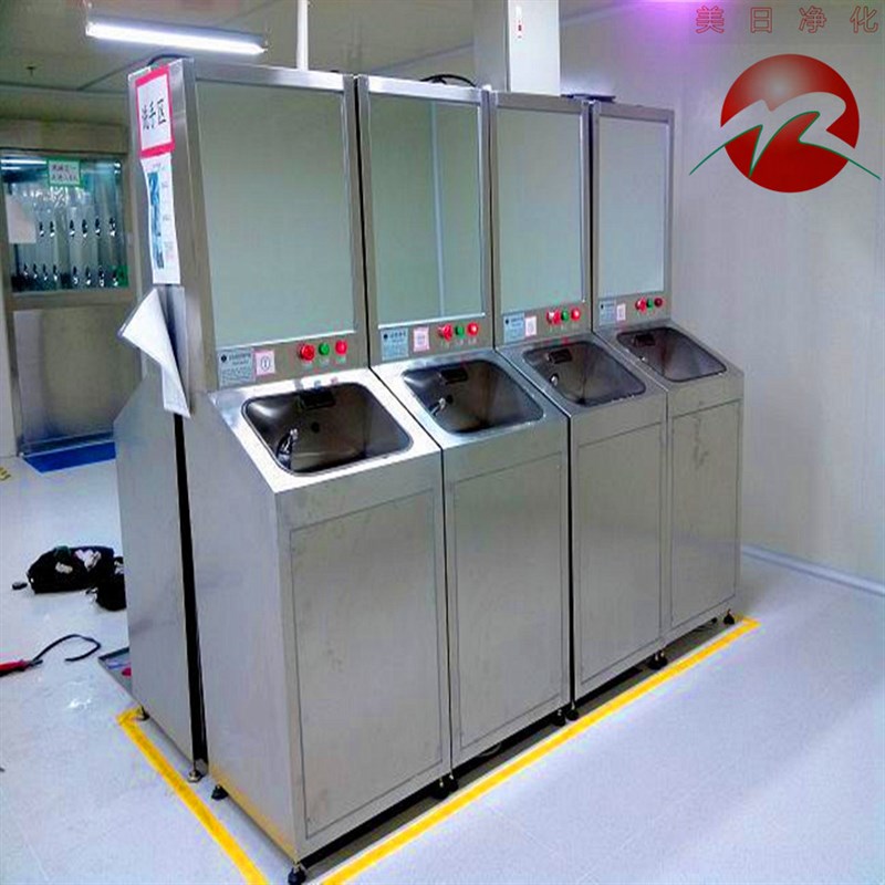 PLC编程红外感应洗手烘干机 无尘车间不锈钢全自动洗手烘干一体机