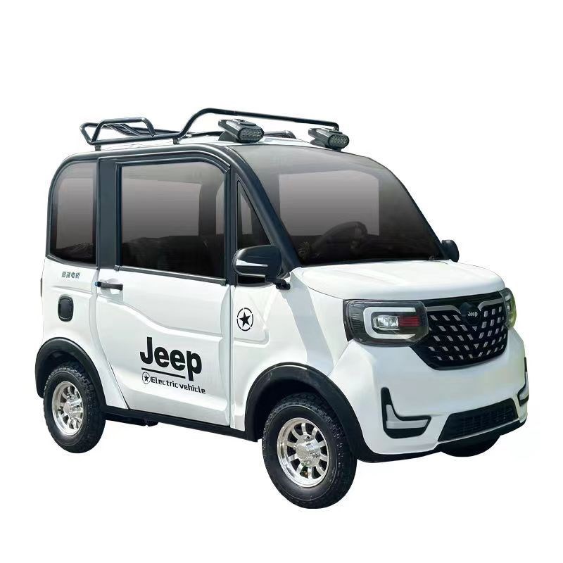 家用电动四轮轮车新能源小型迷你男女士接孩子全封闭代步车