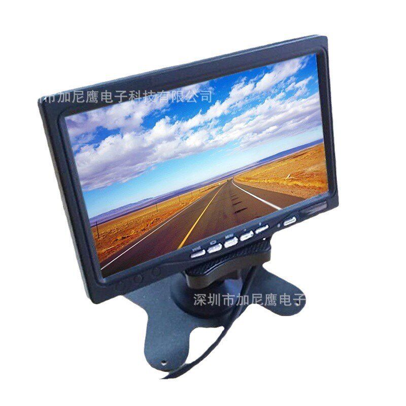 加尼鹰车用7寸显示屏DVD电视液晶屏模拟CVBS监视器触发线倒车优先
