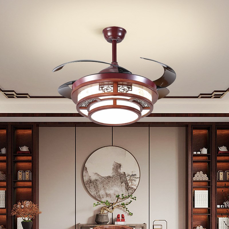 中式吸顶灯客厅灯中国风实木长方形卧室书房餐厅仿古套餐灯具5216