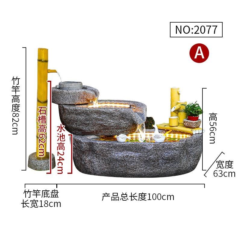 中式假山流水喷泉落地摆件客厅办公室生财装饰高山循环水鱼缸景观,家居饰品,流水摆件,淘宝优惠券,粉丝福利购,淘宝优惠卷