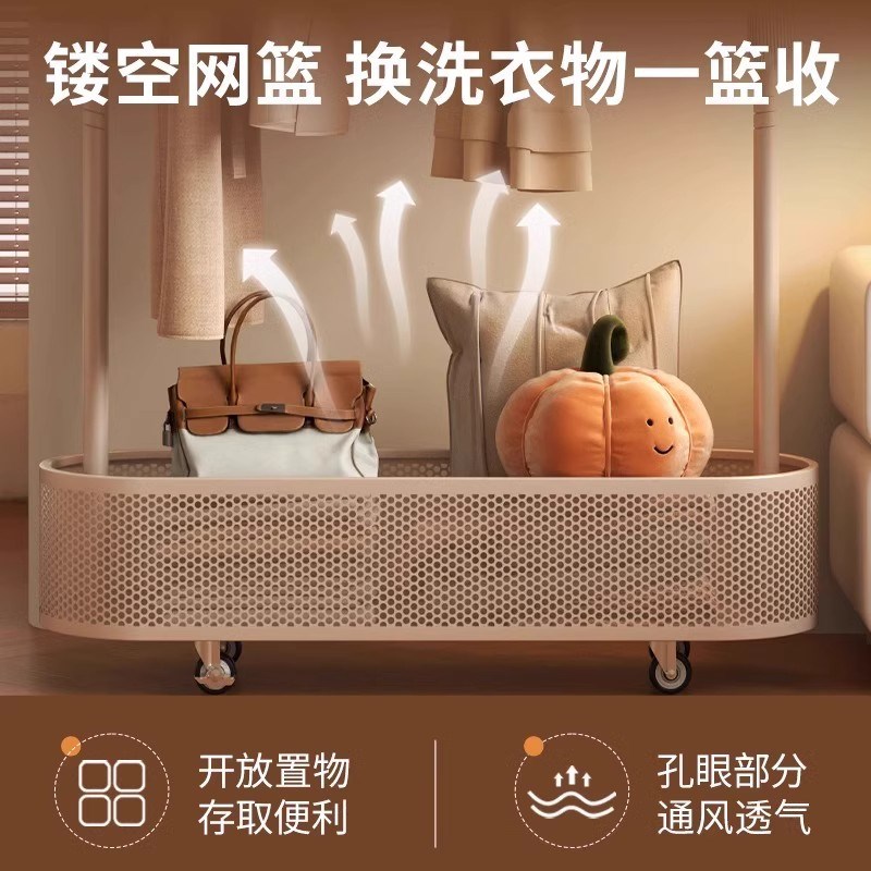 衣帽架起批落地式挂衣架卧室置物架家用阳台客厅可移动晾衣架