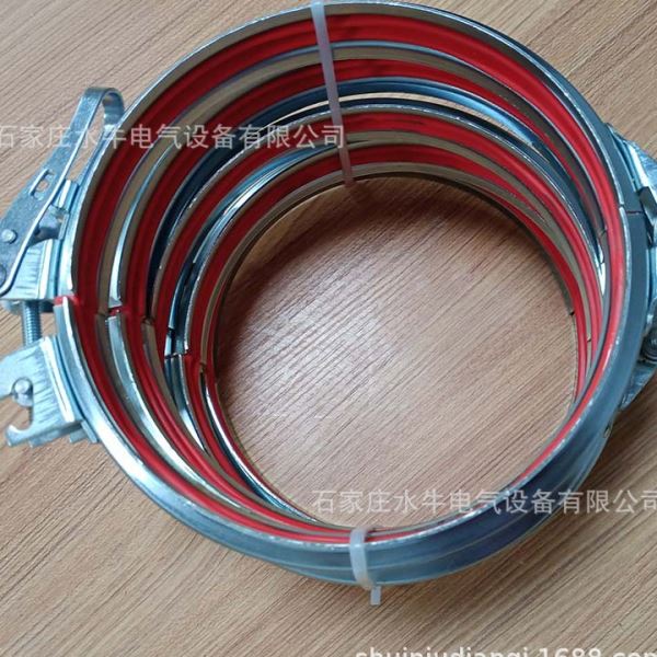 螺栓快开式镀锌风管卡箍 手压密封管卡抱箍 翻边管快速释放卡箍