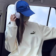 奥特莱斯长袖圆领卫衣女2025秋冬季宽松情侣连帽卫上衣男女同款