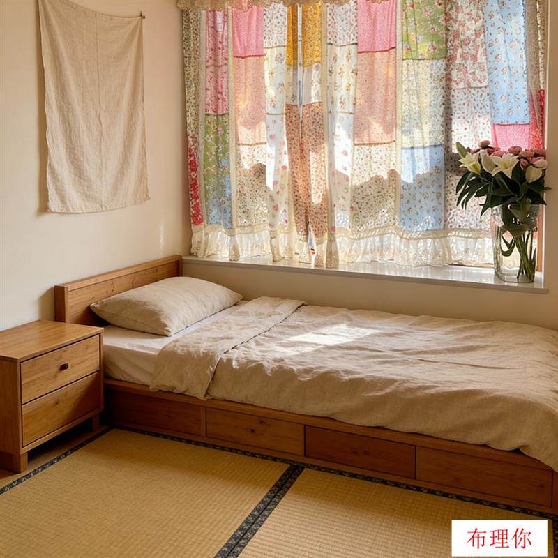 英伦田园美式乡村怀旧窗帘 拼布窗帘 隔断窗 门帘 隔断窗可定制