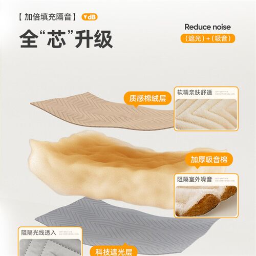超强马路隔音窗帘遮光2025新款卧室客厅飘窗加厚专业临街吸音降噪