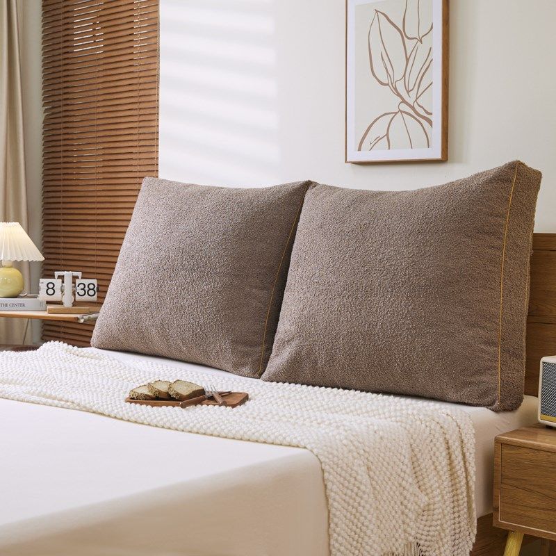 泰迪绒 加厚床头软包靠背大靠垫无床靠榻榻米飘窗床上靠枕可拆洗,居家布艺,床头靠垫,淘宝优惠券,粉丝福利购,淘宝优惠卷