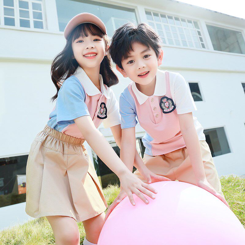 幼儿园园服夏装英伦风毕r业照合唱表演服装儿童班服小学生校服夏