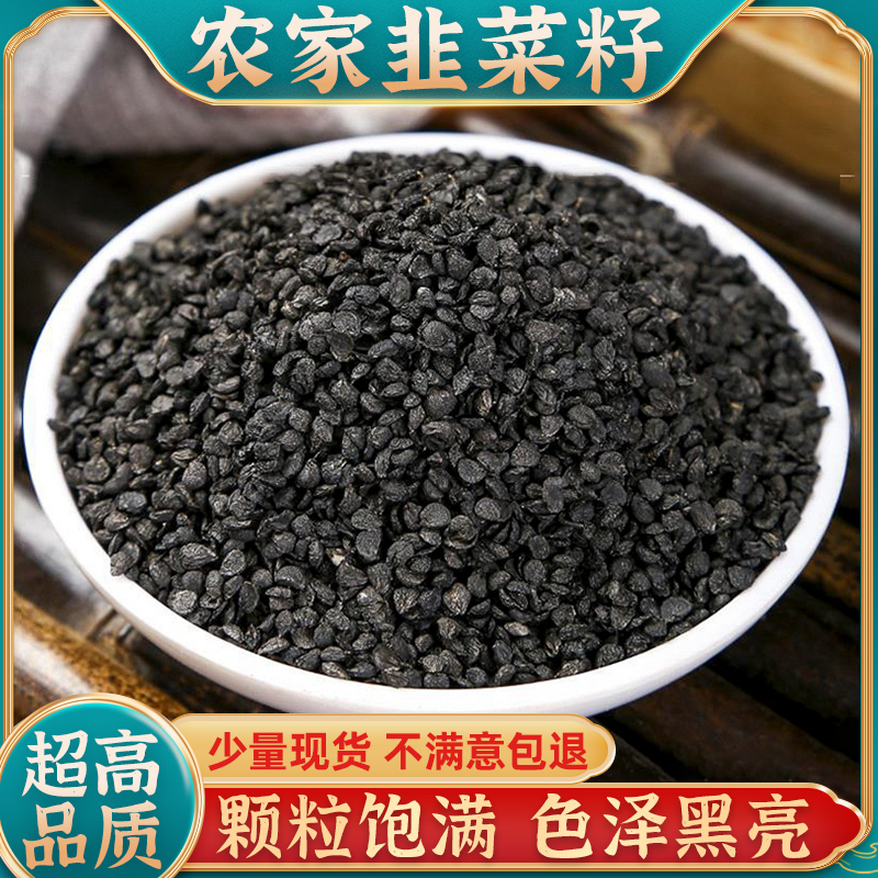 官方正品野生韭菜籽纯天然新货大颗粒无添加男性养生韭菜籽枸杞茶
