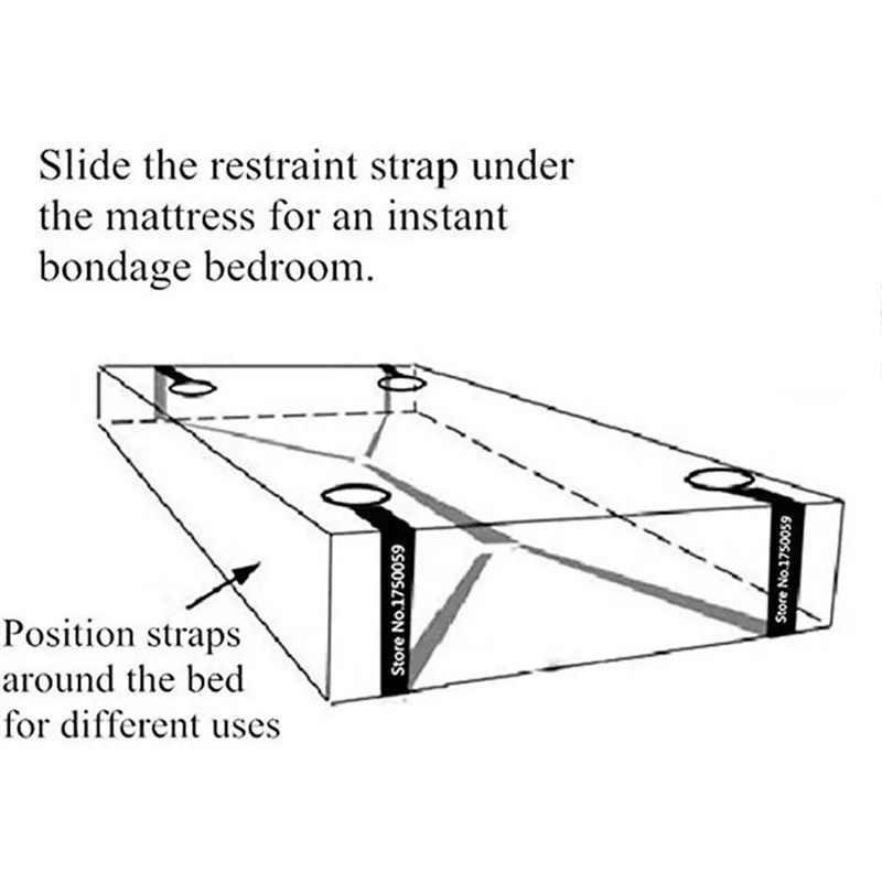 Handcuffs Bondage Set Bed BDSMA Bondage Restraint Strap Syst