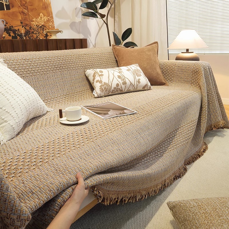 高级感沙发垫子一整张全盖布巾套罩2025新款四季通用秋冬防滑坐垫