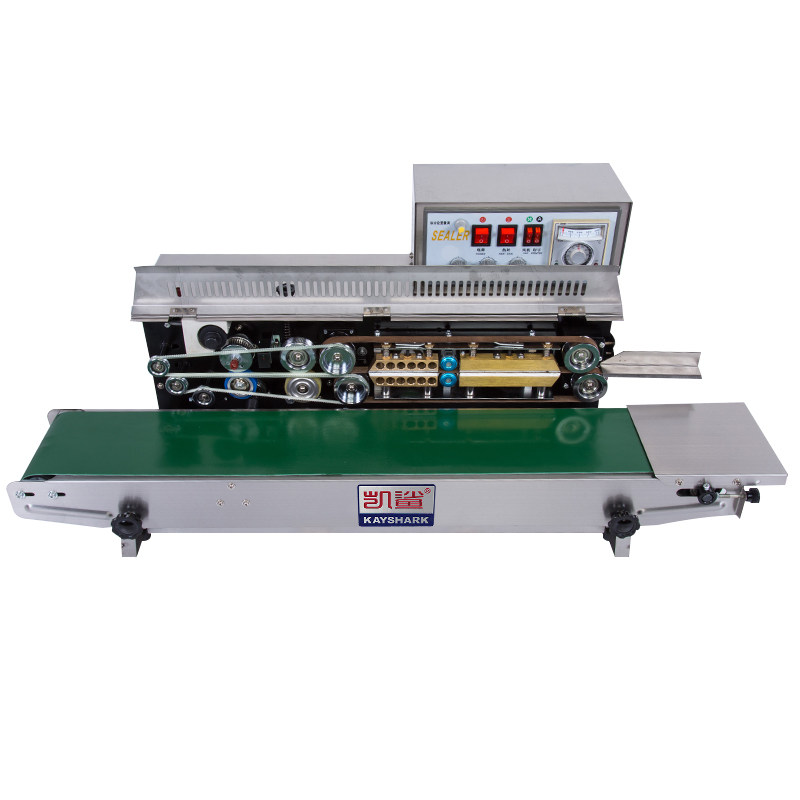 FM9墨轮印字生产日期打码机 全自动连续薄膜茶叶袋食品月饼封口机