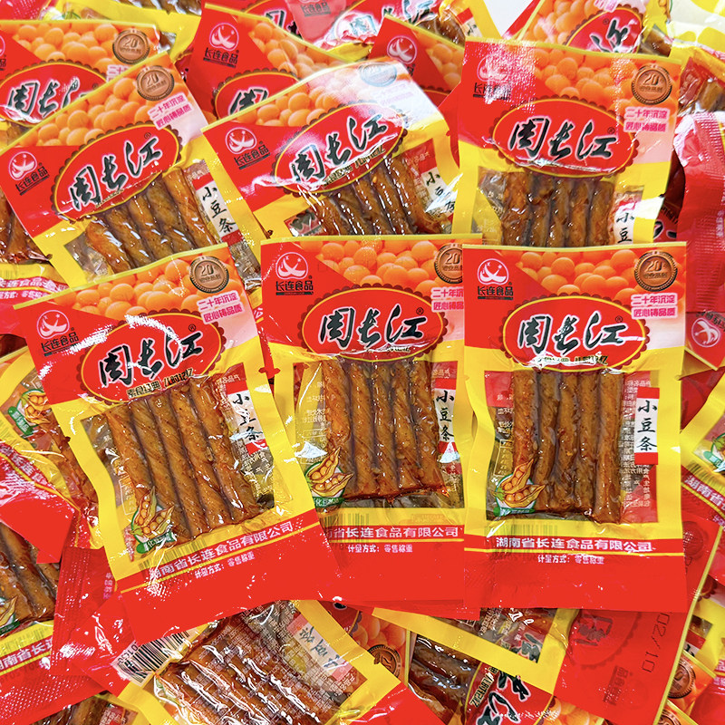 周长江小豆条豆筋辣条平江特产儿时怀旧记忆零食素牛筋休闲食品