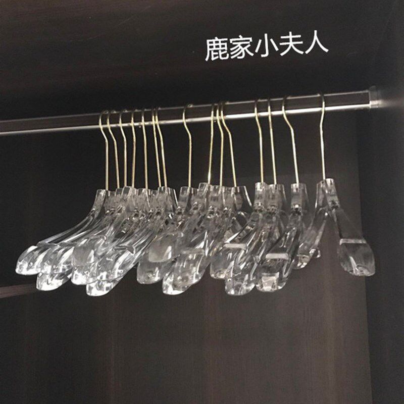 质量一级棒!高品质服装店衣架!高透明水晶挂衣架裤架!不会断!
