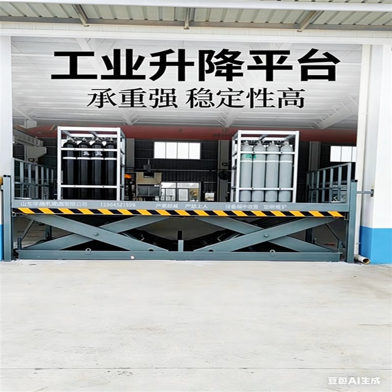 液压升降平台固定剪叉式货梯汽车升降机电梯叉车举升机装卸升降台