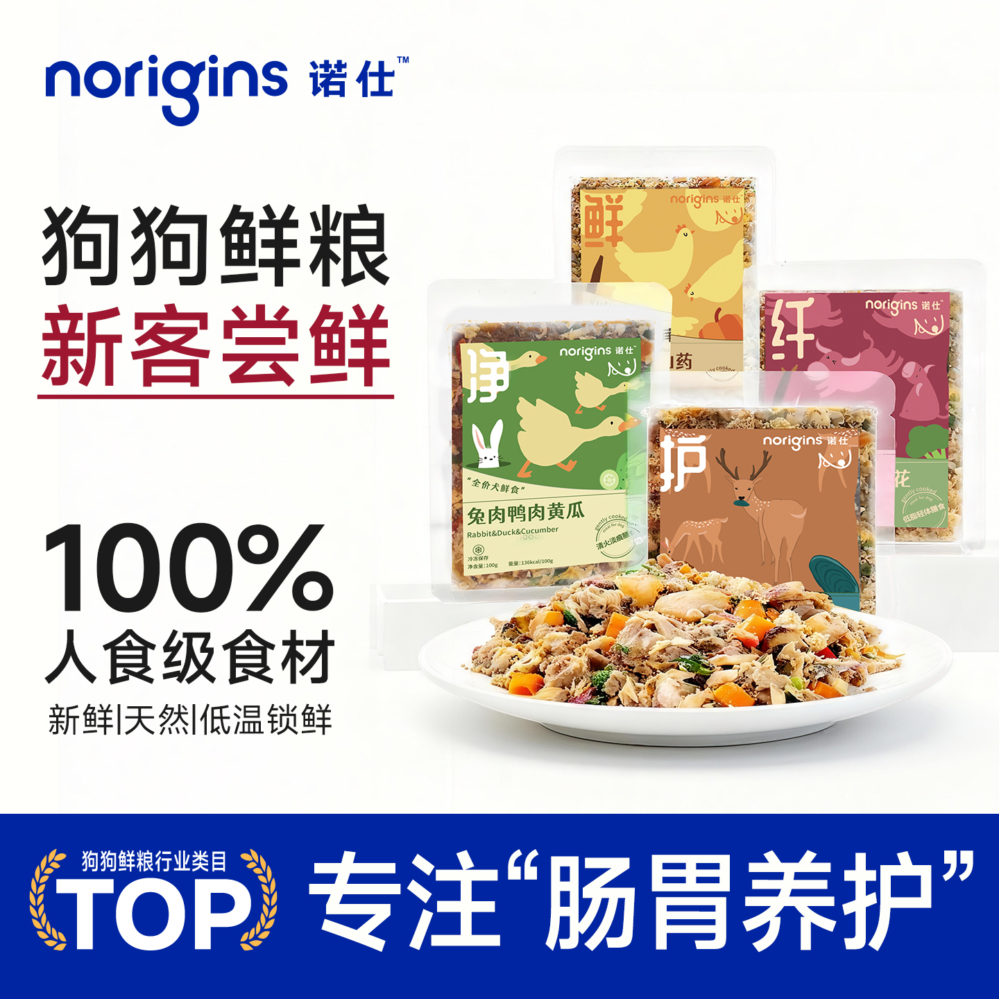 诺仕狗狗鲜食肠胃养护狗粮