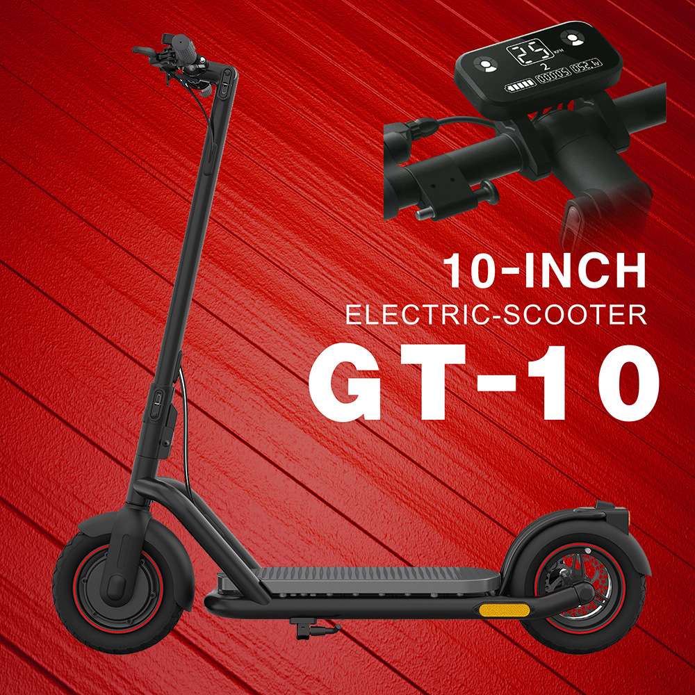 Scooter米跑GT-10长续航10寸电动滑板车铝合金折叠踏板锂电代驾车