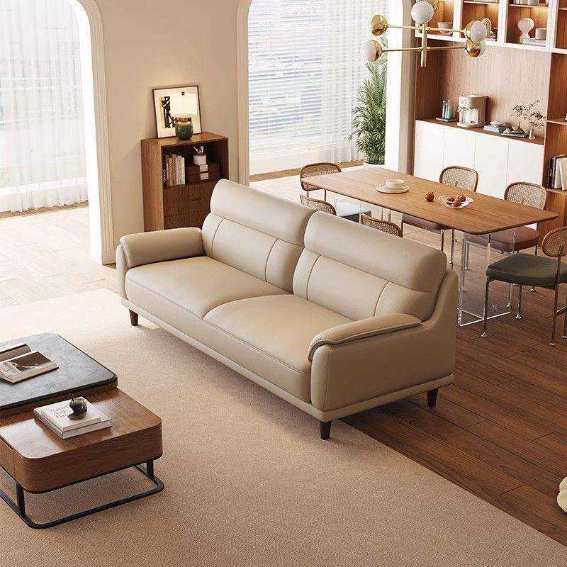 直排真皮沙发客厅2025年新款小户型复古现代皮艺高档办公室沙发