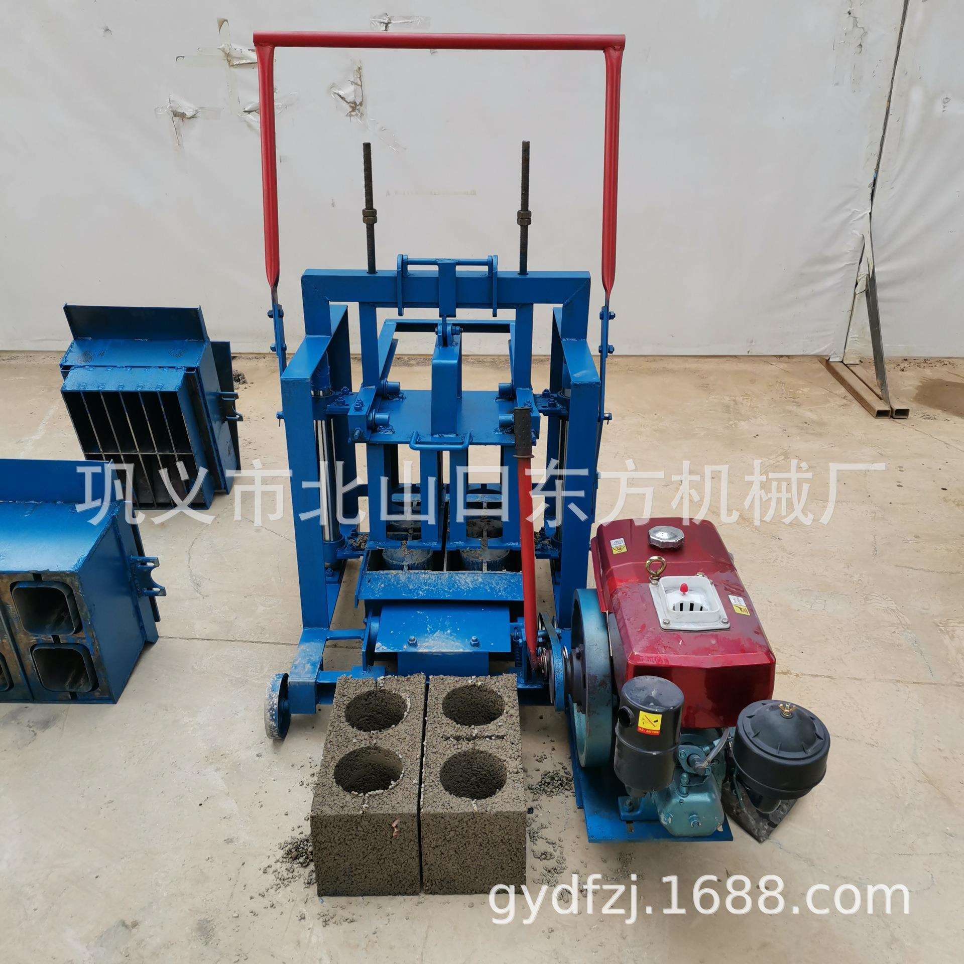 柴油移动400-200-200圆孔水泥空心砖无需用电节省成本12P操作简单