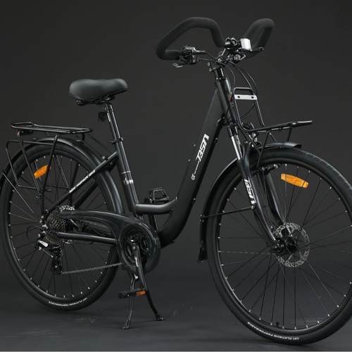 长途旅行自行车蝴蝶把铝合金弯梁成人碟刹减震男女公路车