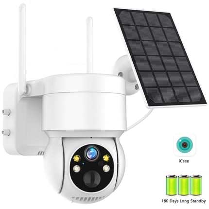 4MP Wifi Solar PTZ Camera Wireless Solar CCTV Security Camer