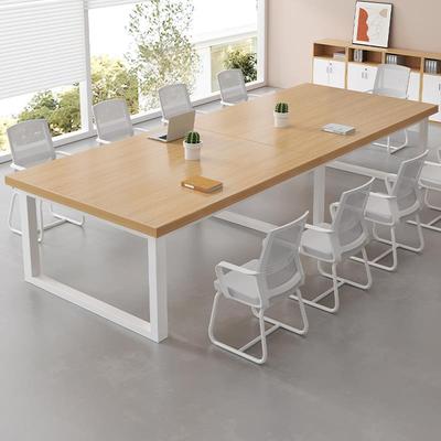 会议桌办公长条桌简约现代长方形桌子工作台会议室洽谈桌椅组合
