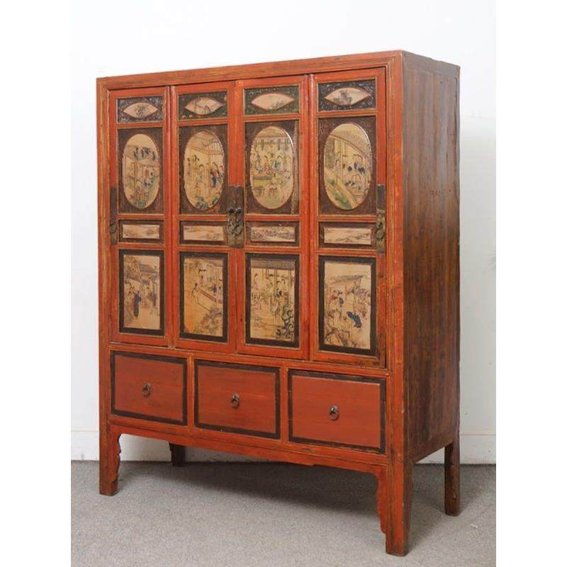 明清老物件实木民俗储物柜家用书柜卧室衣柜复古柜子茶水柜碗柜