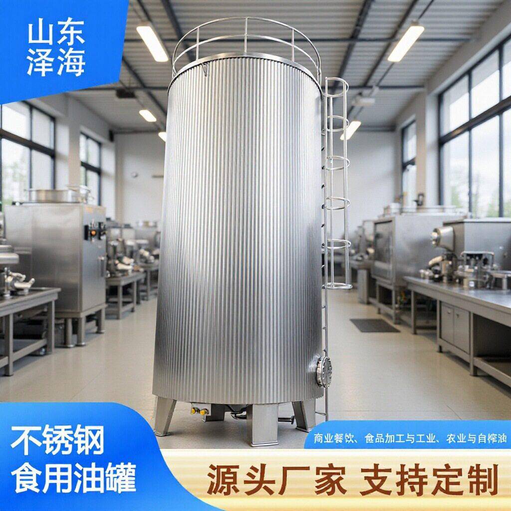 50立方食品级不锈钢 饲料油储不锈钢加热搅拌立式大豆油
