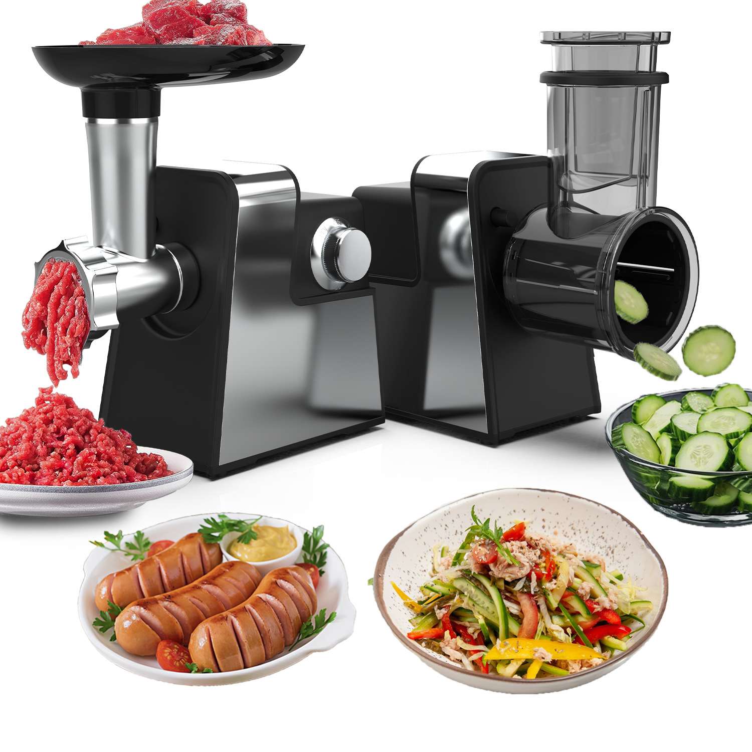 绞肉机多功能电动切菜机家用灌肠meat grinder美规亚马逊跨境工厂