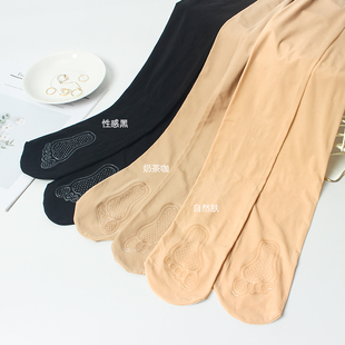 春夏薄款钢丝袜美腿打底加肥光腿神F器防勾丝不掉档大码连裤丝袜