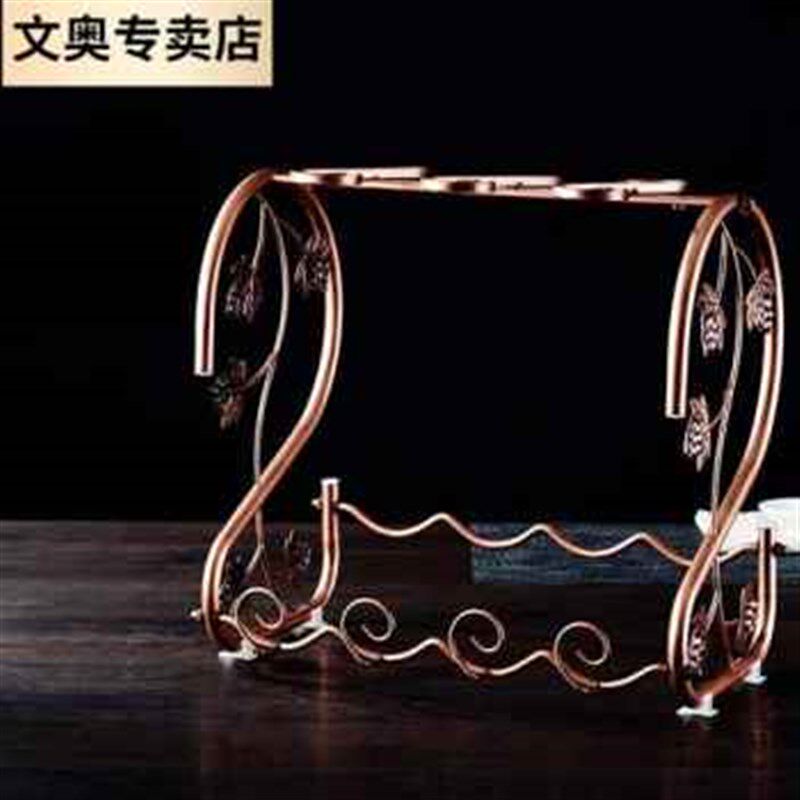 厂促新款红酒架摆件现代轻奢酒杯架倒挂架家用放酒瓶的架子简约品