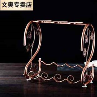 厂促新款红酒架摆件现代轻奢酒杯架倒挂架家用放酒瓶的架子简约品