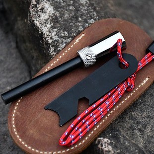 304不锈钢野外打火石户外火石棒打火棒户外取火神器急救求生装备