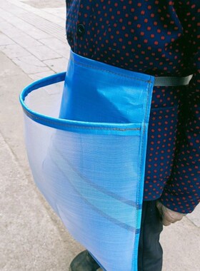 茶围兜兜摘茶叶神器采茶专用篓网袋框腰间篮子透气便携小背篓
