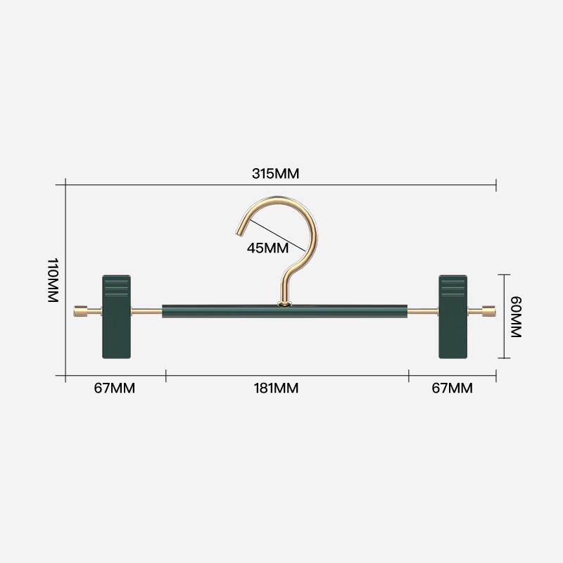 夹家用晾晒铝合金无夹裤架架子裤子E发衣架裤夹批挂架痕裤裙架裤